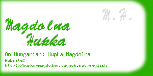 magdolna hupka business card